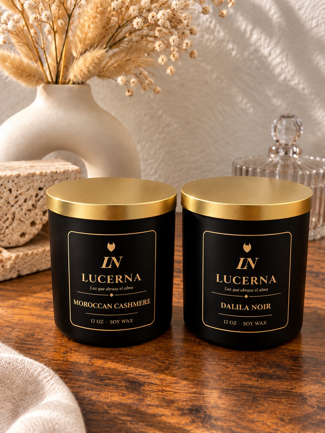 Set de 2 Velas – Black Collection