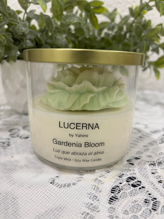 Gardenia Bloom Triple Wick Soy Candle